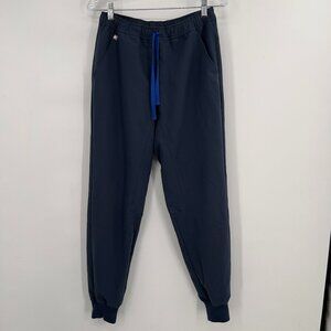 FIGS  Jogger Scrub Pants Navy Blue with Drawstring Unisex Medical Workwear S